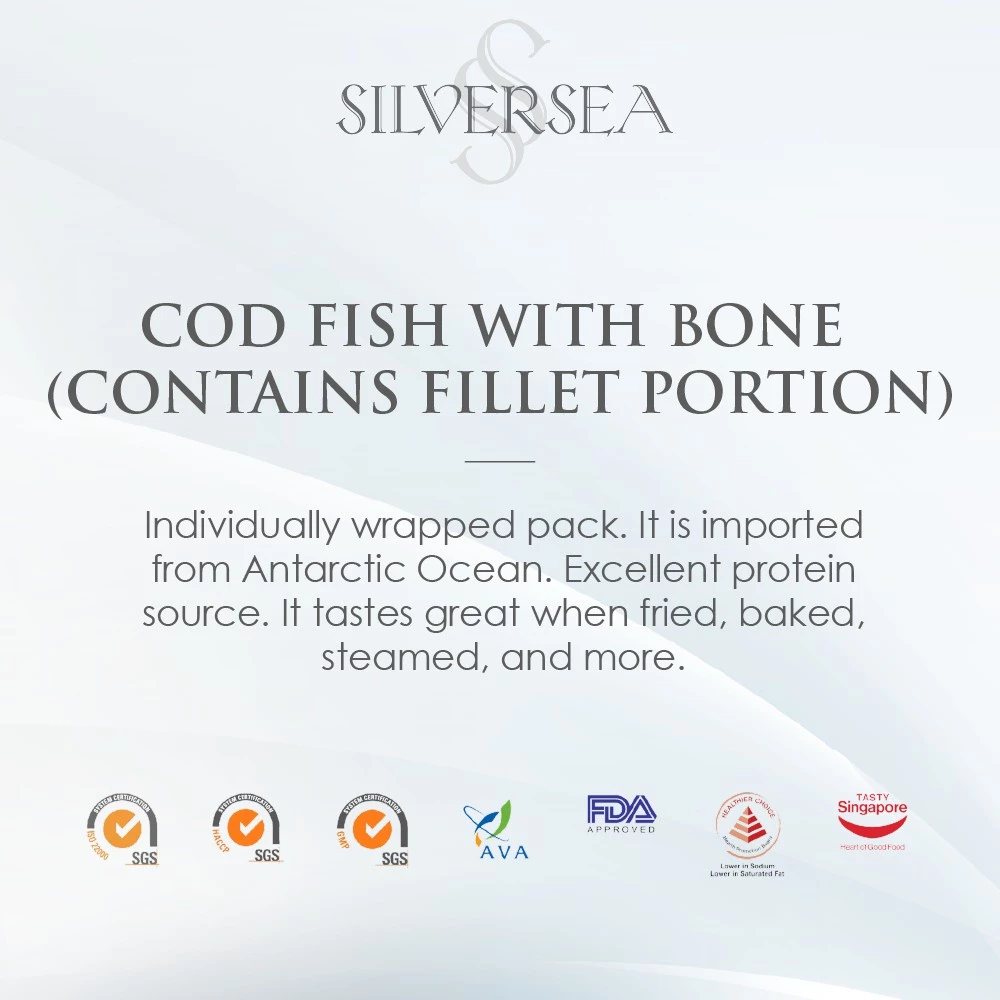 silversea cod fish steak (premium patagonian toothfish) 1kg frozen seafood silversea cod fish steak (premium patagonian toothfish) 1kg frozen seafood