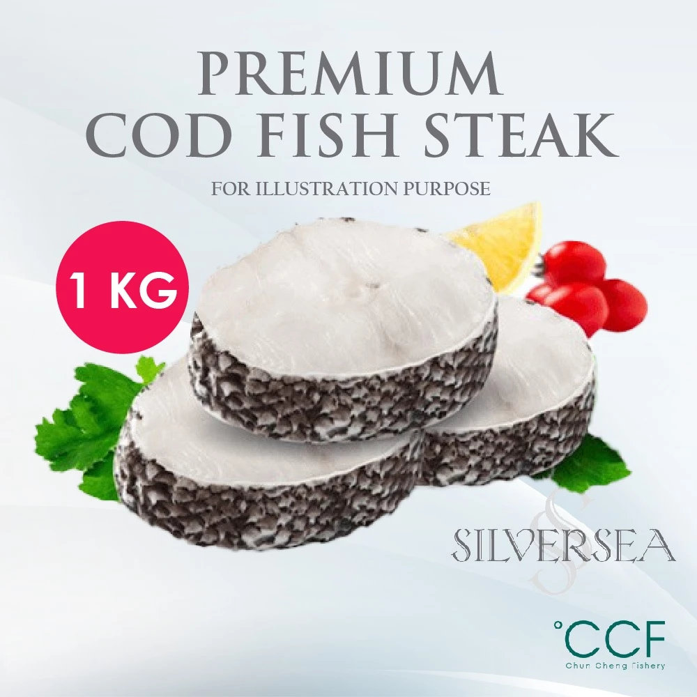 silversea cod fish steak (premium patagonian toothfish) 1kg frozen seafood silversea cod fish steak (premium patagonian toothfish) 1kg frozen seafood
